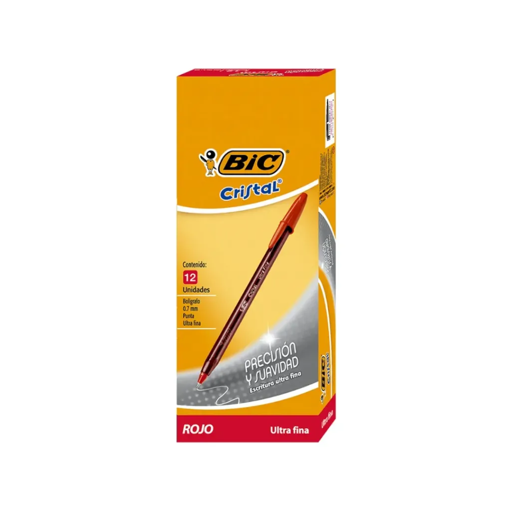 BOLIGRAFO BIC PRECISION Y SUAVIDAD ULTRAFINO ROJO