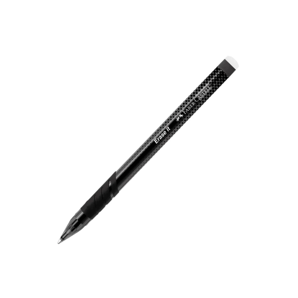 BOLÍGRAFO BORRABLE FABER CASTELL NEGRO 0.7MM
