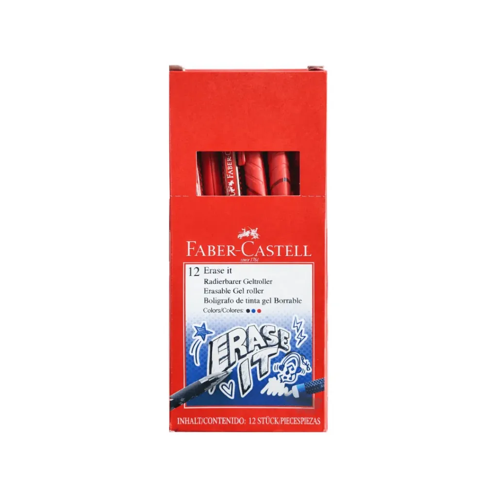 BOLIGRAFO BORRABLE FABER CASTELL ROJO 0.7MM
