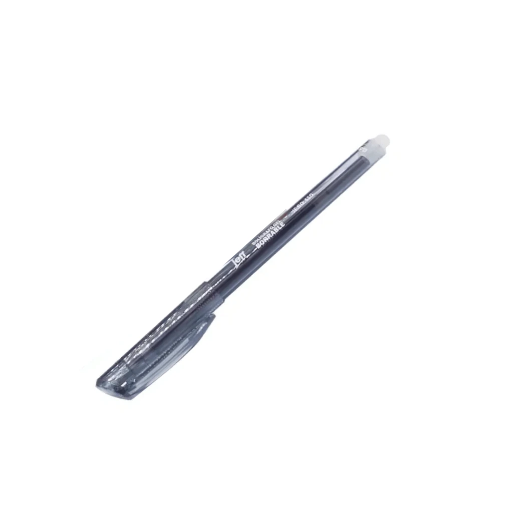 BOLÍGRAFO BORRABLE JEFF NEGRO PUNTA FINA 0.5MM
