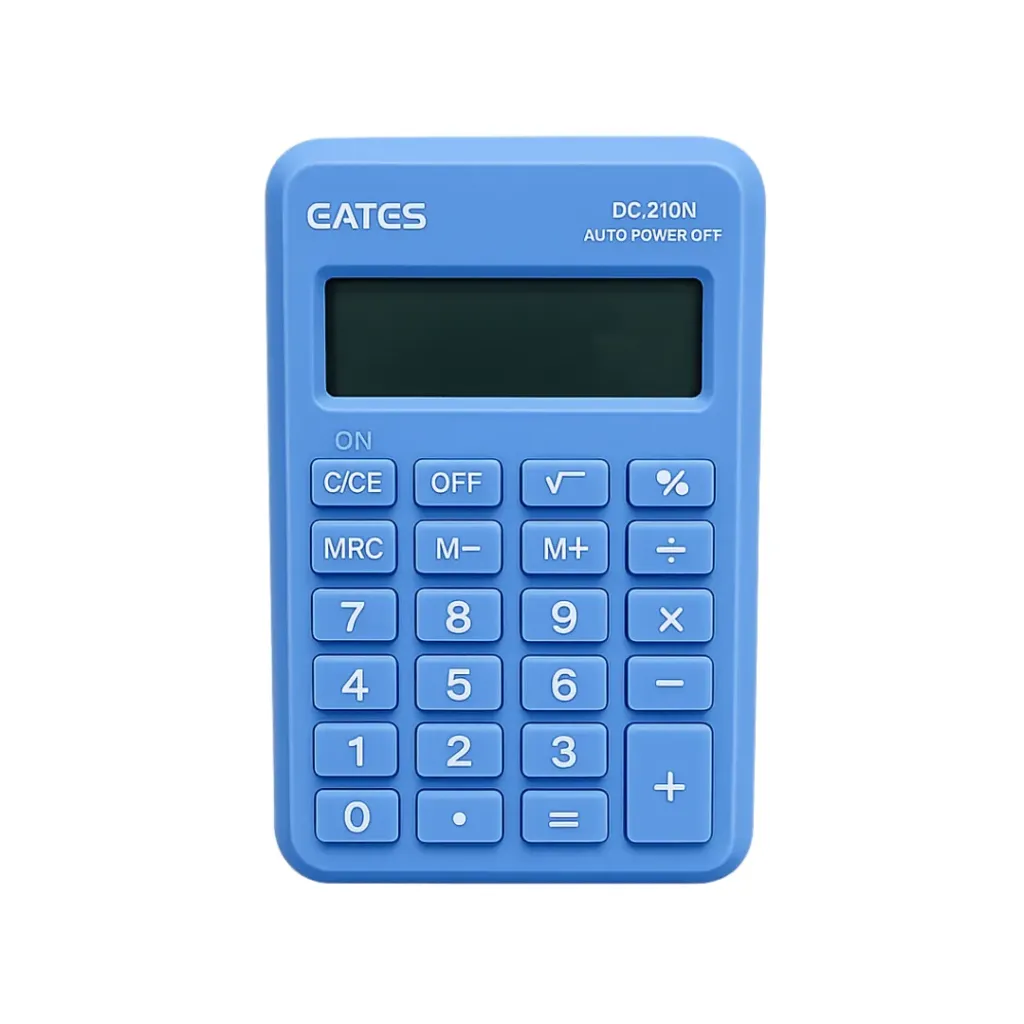 CALCULADORA EATES 8 DIGITOS 210NBE AZUL 63MMX98MM