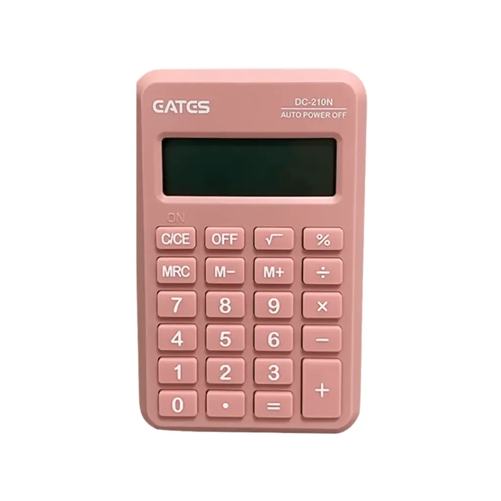 CALCULADORA EATES 8 DIGITOS 210NPK ROSADA 63MMX98MM