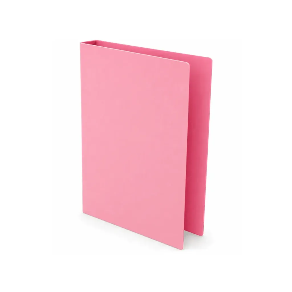 CARPETA 2 ANILLOS TAMAÑO CUADERNO ROSADA GENERICO