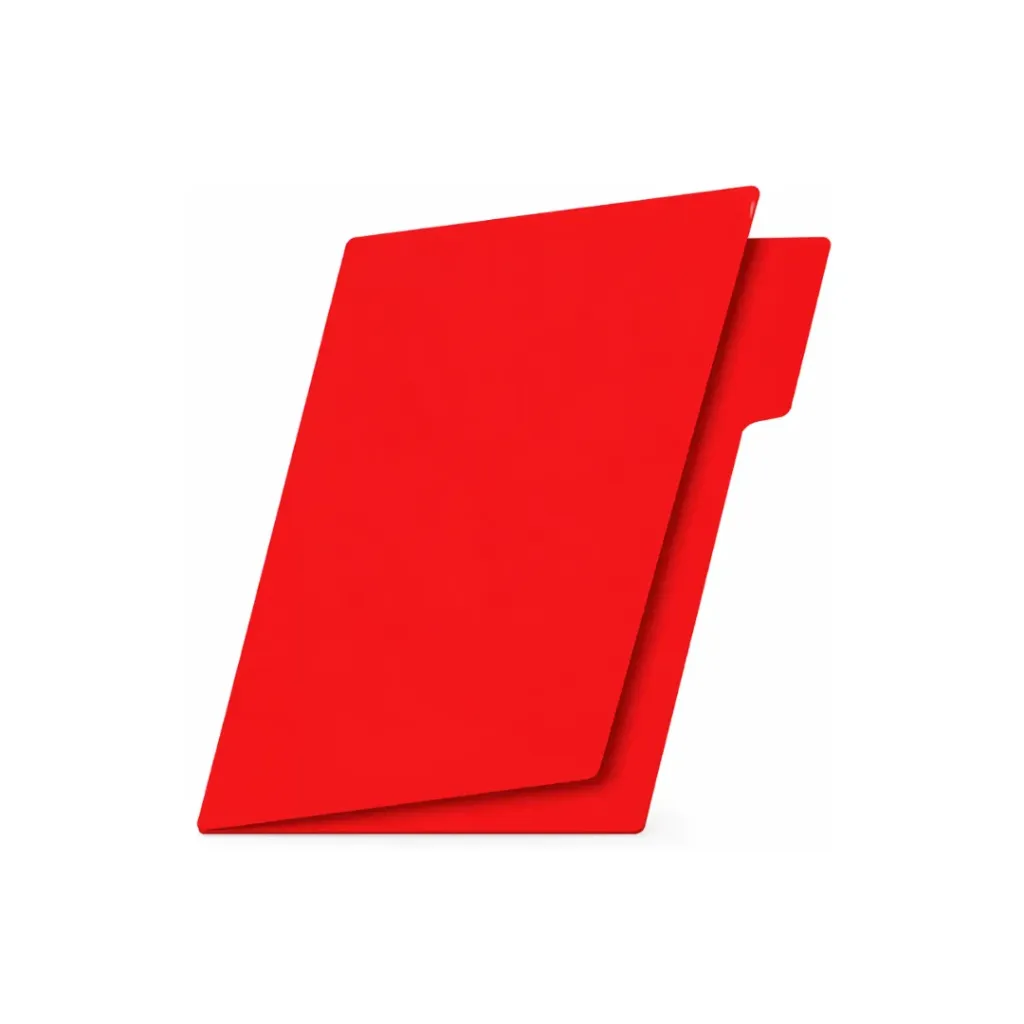 CARPETA MANILA TAMAÑO OFICIO ROJA 185GR