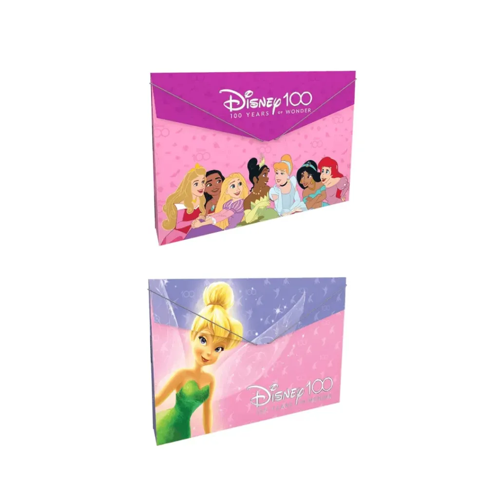 CARPETA PRIMAVERA FUELLE PLASTICA-DISNEY100 NIÑA-3336-018