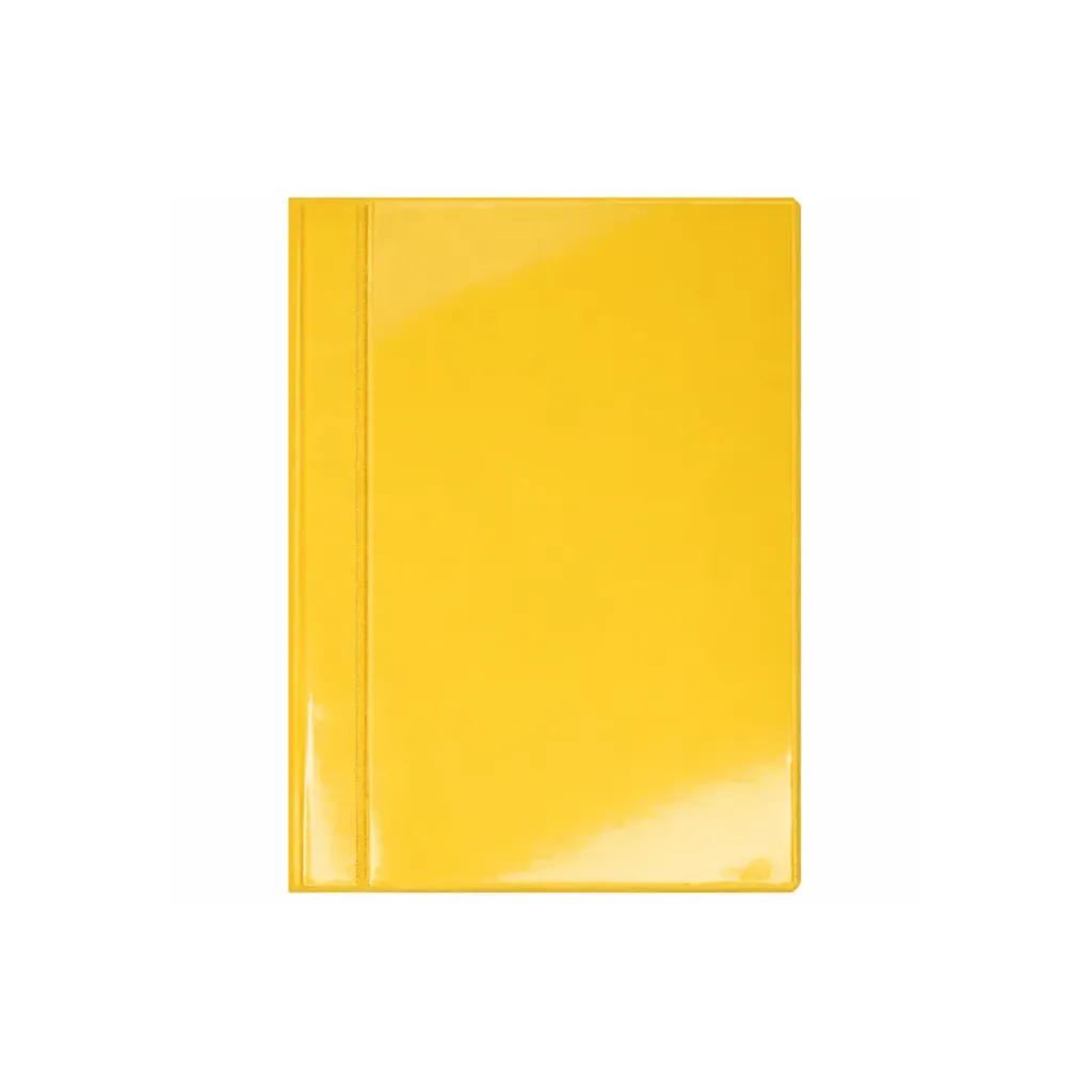 CARPETA CUBIERTA TRANSPARENTE AMARILLA TAMAÑO CUADERNO