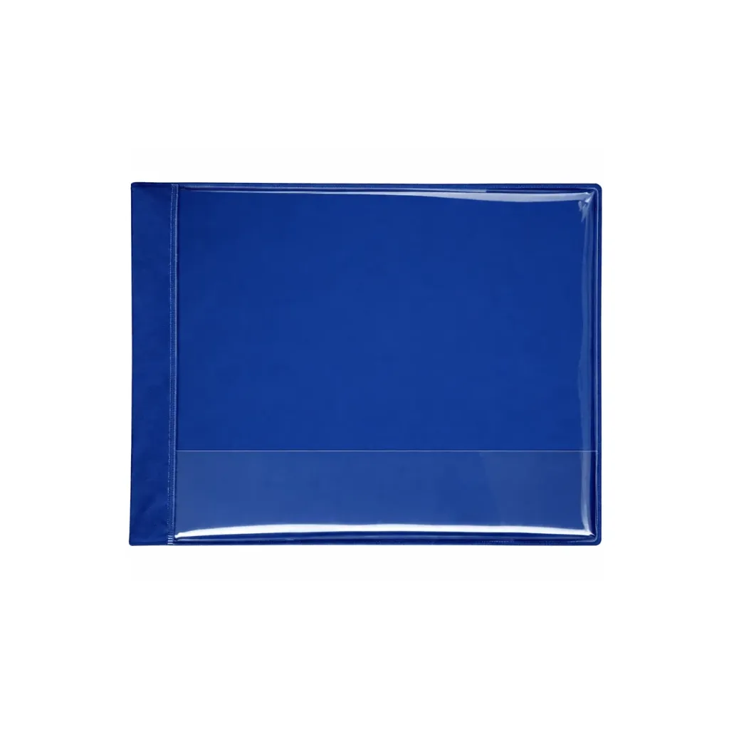 CARPETA CUBIERTA TRANSPARENTE A3 AZUL OSCURO