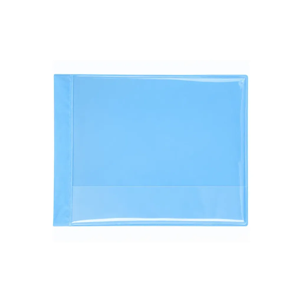 CARPETA CUBIERTA TRANSPARENTE A3 CELESTE