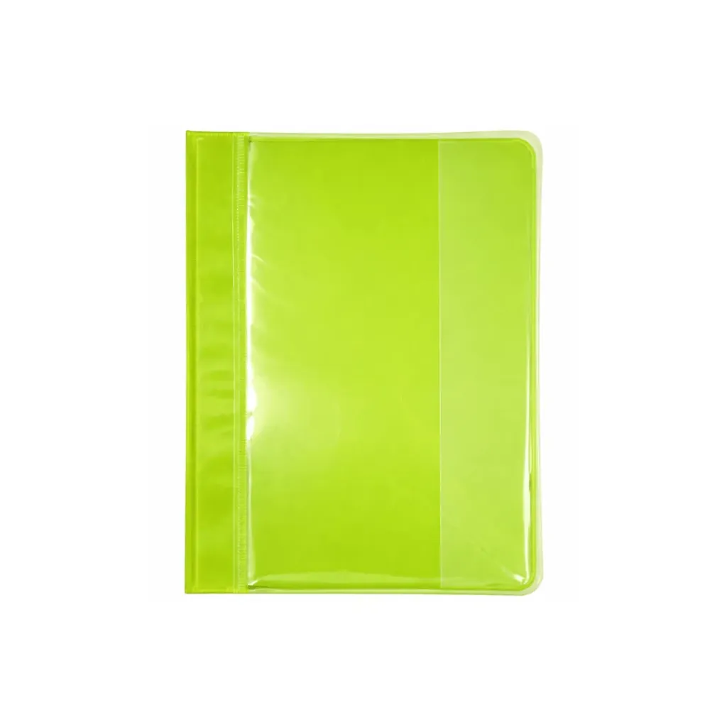 CARPETA CUBIERTA TRANSPARENTE TAMAÑO CUADERNO 223X173MM VERDE CLARO LANCER
