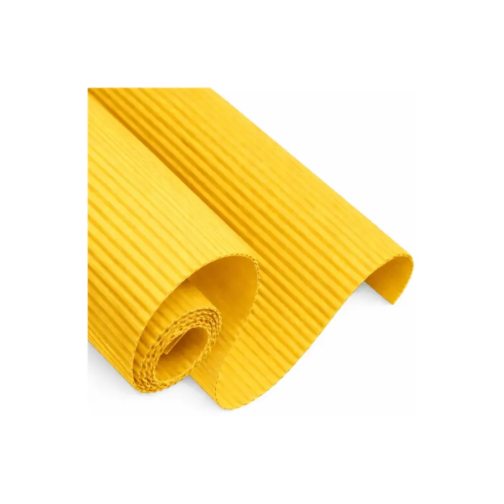 CARTULINA CORRUGADA AMARILLA 70X50CM