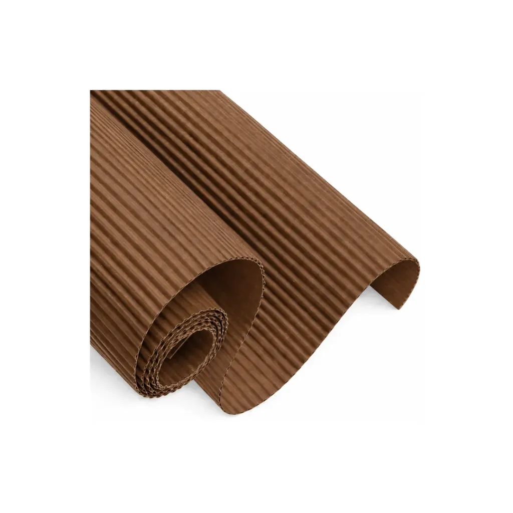 CARTULINA CORRUGADA CAFÉ OSCURO 70X50CM