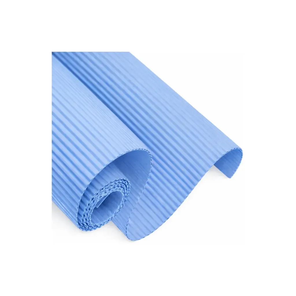 CARTULINA CORRUGADA CELESTE 70X50CM
