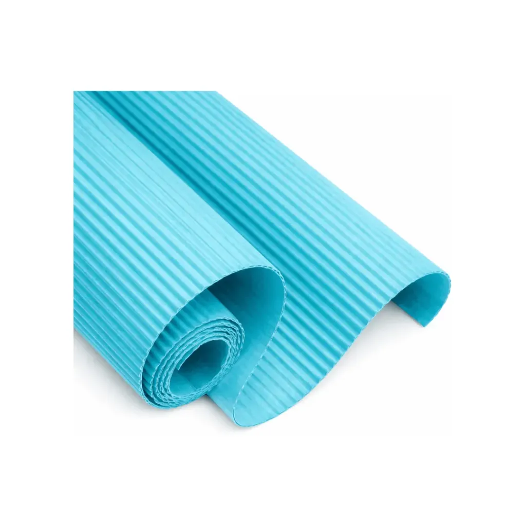 CARTULINA CORRUGADA TURQUESA 70X50CM
