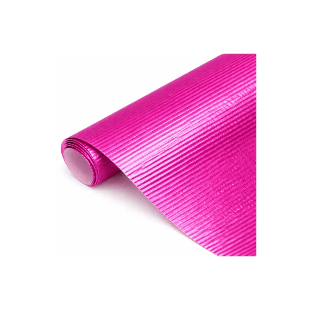 CARTULINA CORRUGADA METAL FUCSIA 70X50CM
