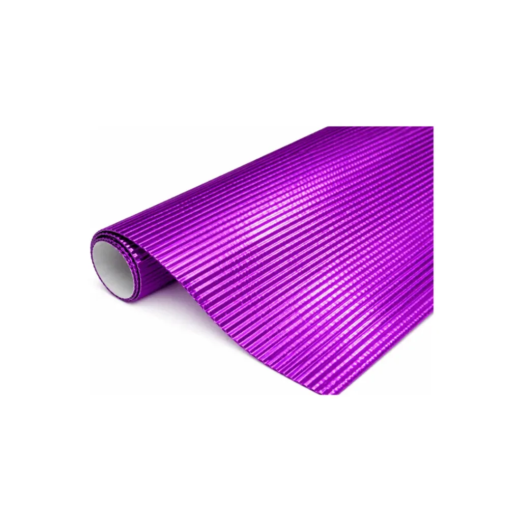 CARTULINA CORRUGADA 50X70CM METAL MORADA