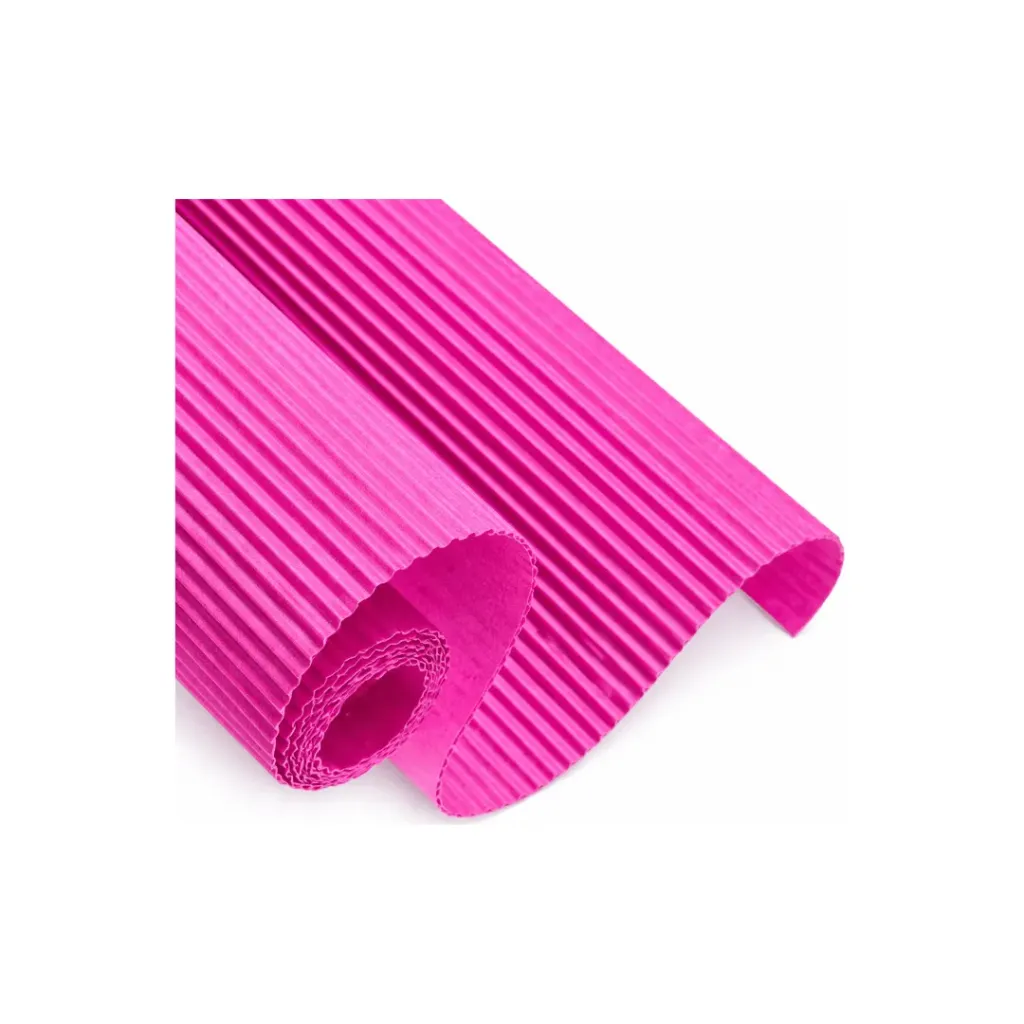 CARTULINA CORRUGADA FUCSIA 70X50CM