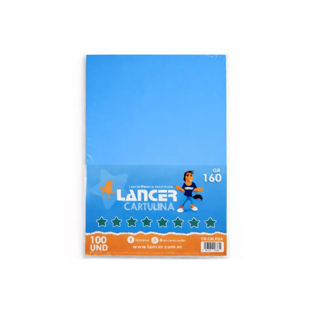CARTULINA IRIS A4 CELESTE 160GR