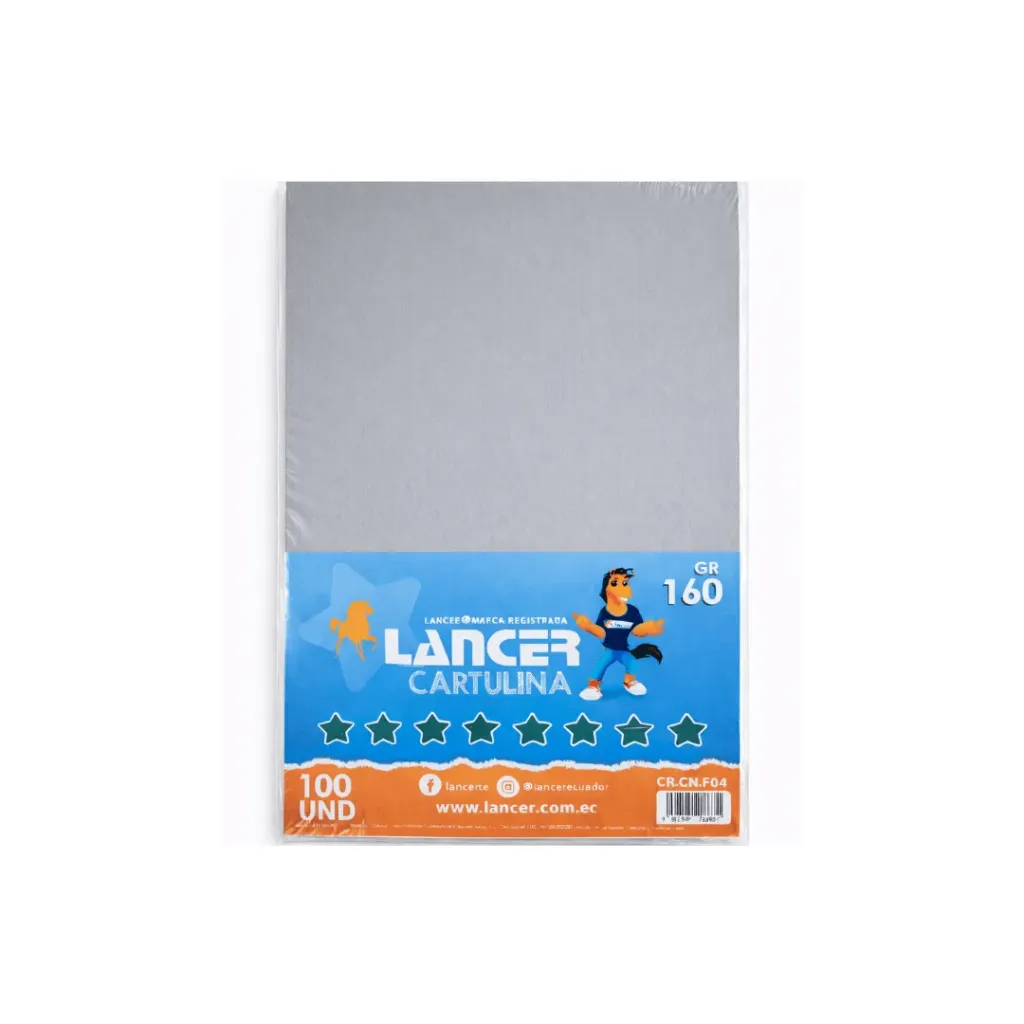 CARTULINA IRIS A4 GRIS 160GR