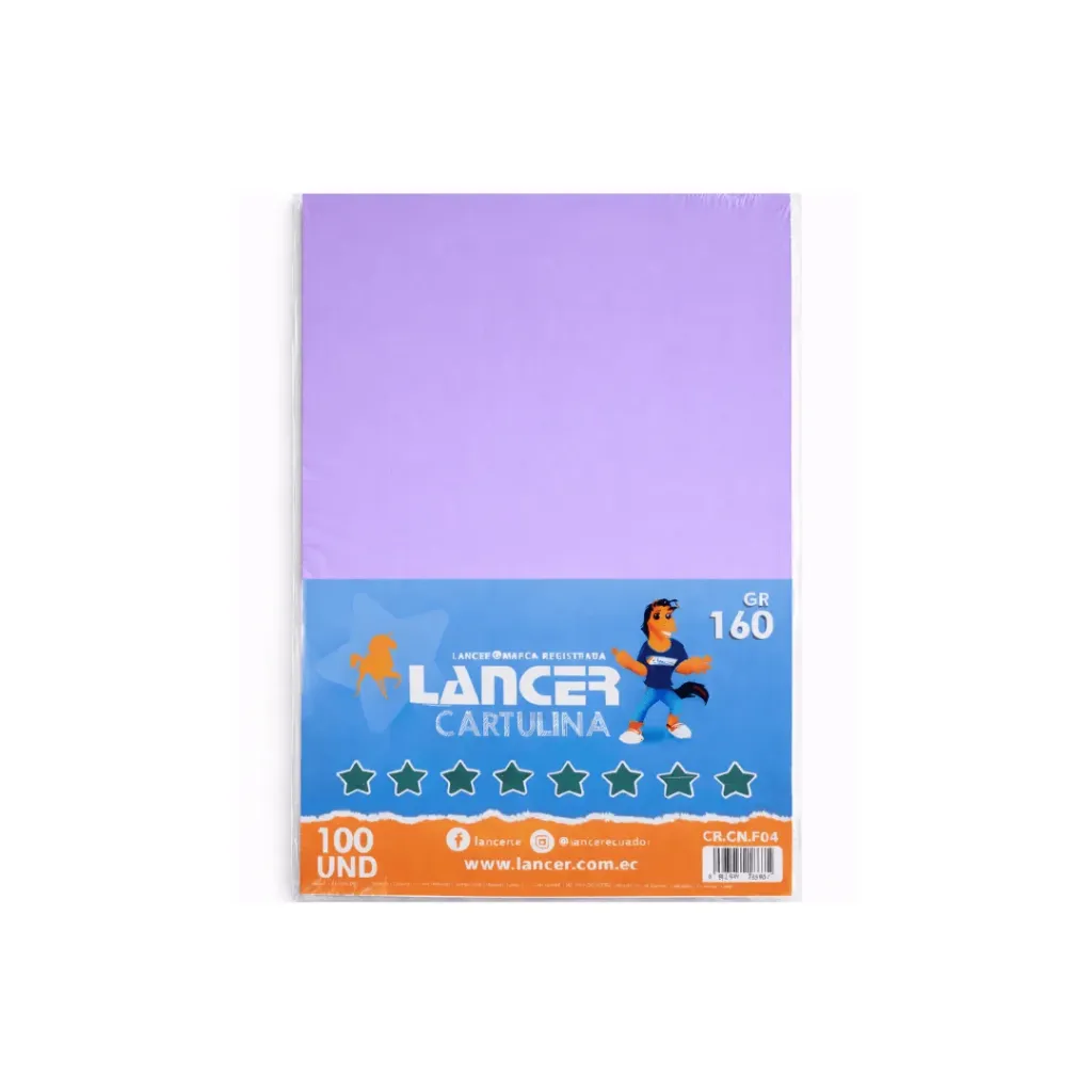 CARTULINA IRIS A4 MORADA 160GR