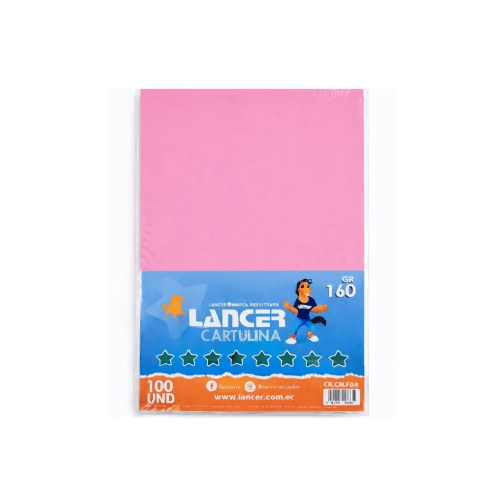 CARTULINA IRIS A4 ROSADA 160GR