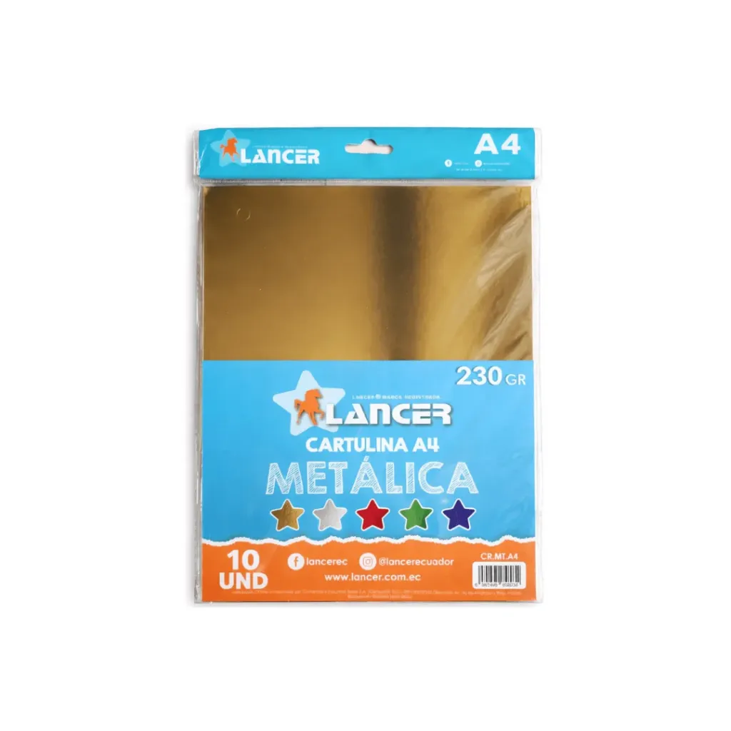 CARTULINA METAL A4 SURTIDO
