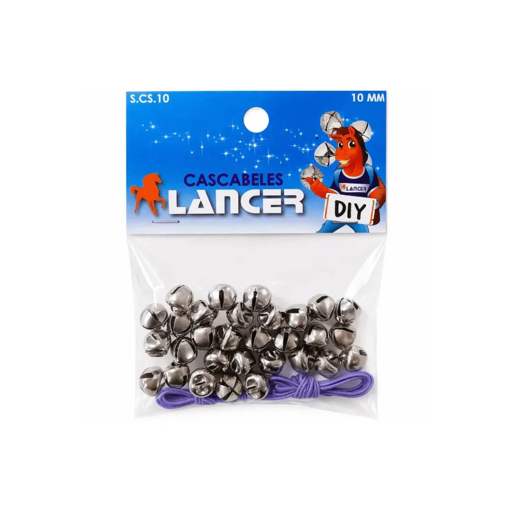 CASCABELES PLATEADOS 10MM 30 UND LANCER