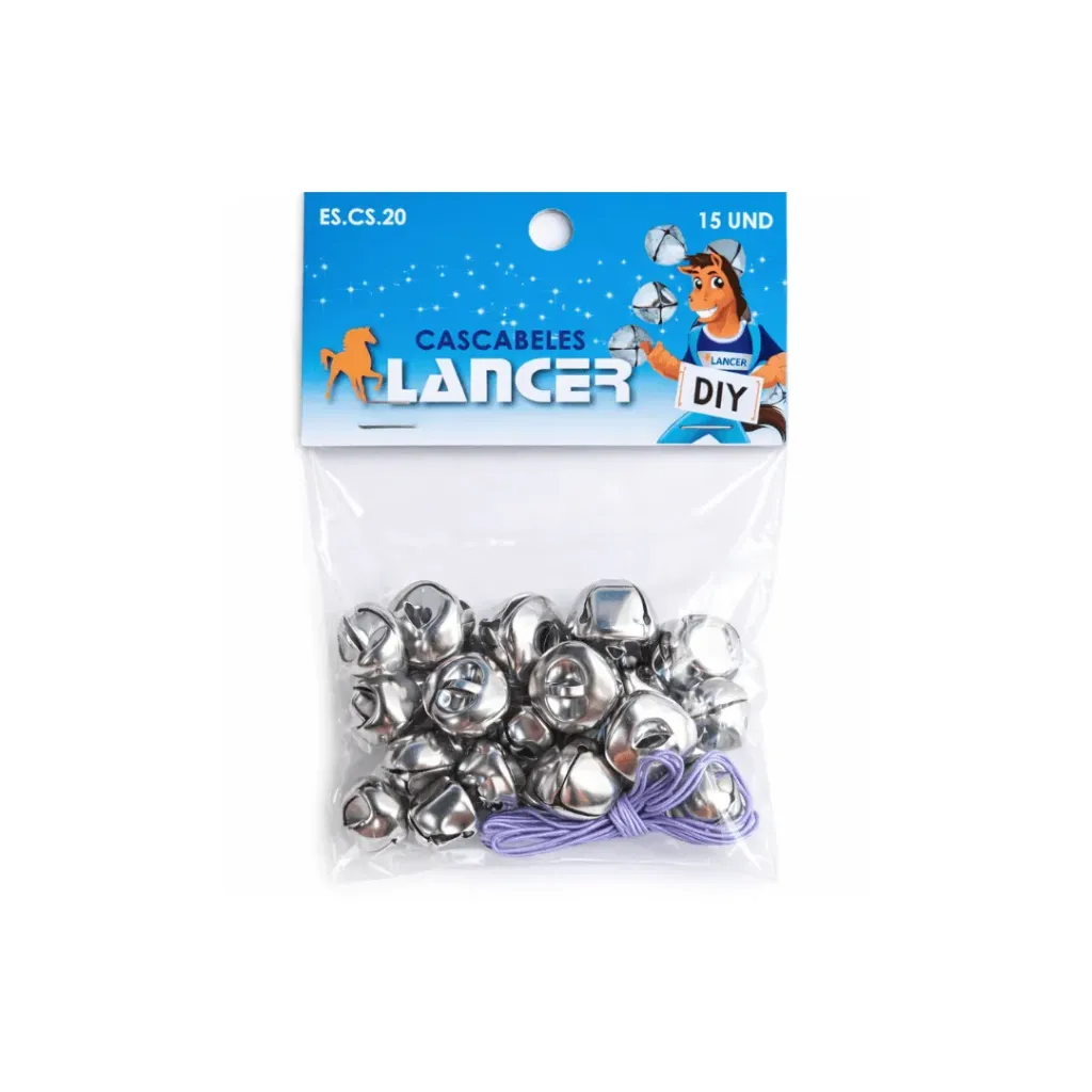 CASCABELES PLATEADOS 20MM 15 UND LANCER