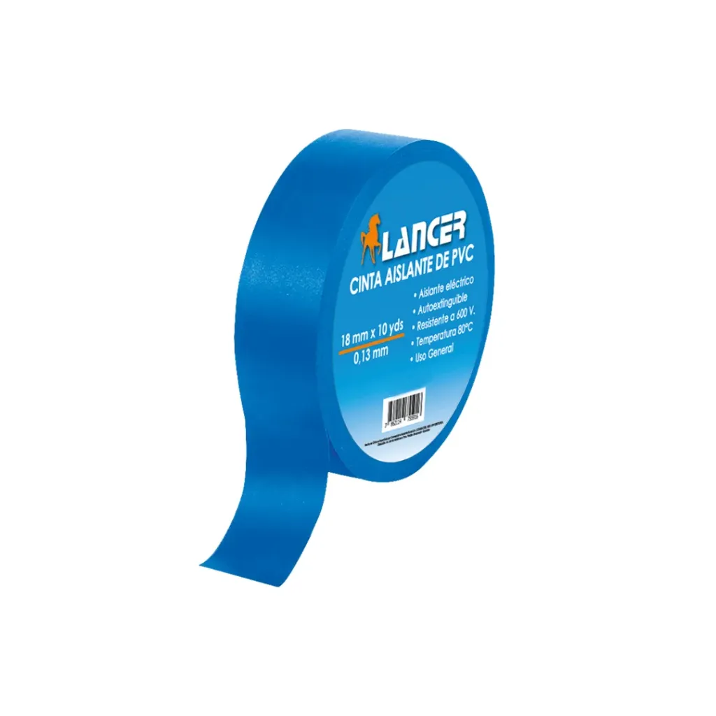 CINTA AISLANTE AZUL LANCER 10YDS 18MMX0.13MM