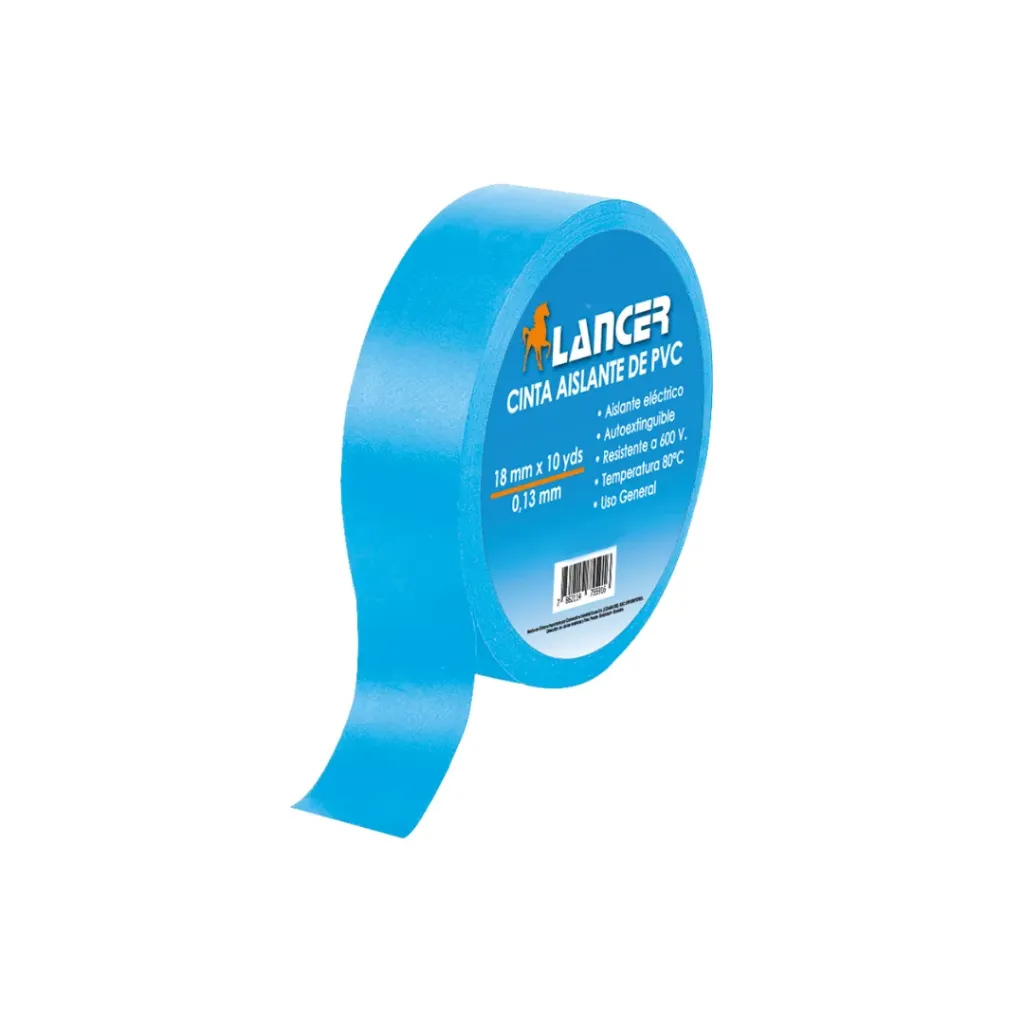 CINTA AISLANTE CELESTE LANCER 10YDS 18MMX0.13MM