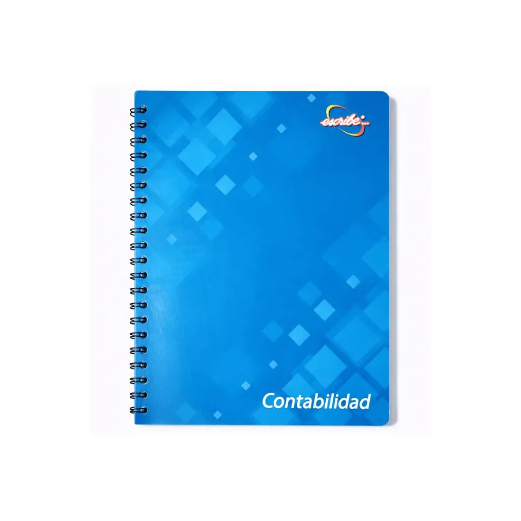 CUADERNO DE CONTABILIDAD ESCRIBE ESPIRAL 100 HOJAS