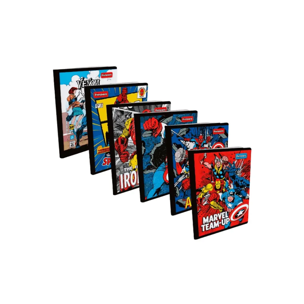 CUADERNO COSIDO CUADROS - MARVEL COMICS 100 HOJAS PRIMAVERA