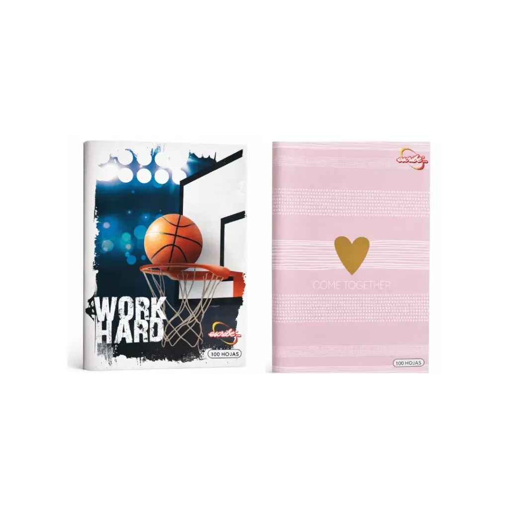 CUADERNO GRAPADO 2 LÍNEAS 100 HOJAS ESCRIBE