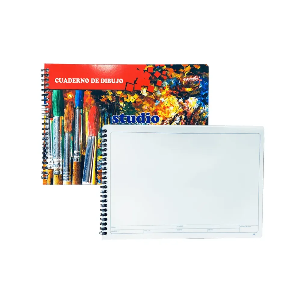 CUADERNO DE DIBUJO #5 ESPIRAL ESCRIBE DE 30 HOJAS