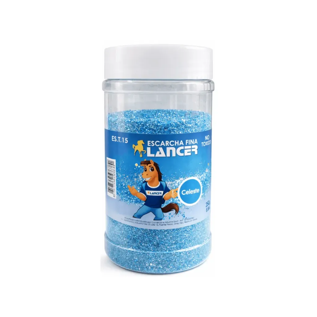 ESCARCHA FINA CELESTE 250 GR