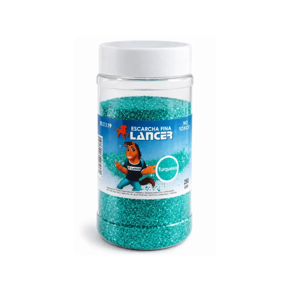ESCARCHA FINA TURQUESA 250GR