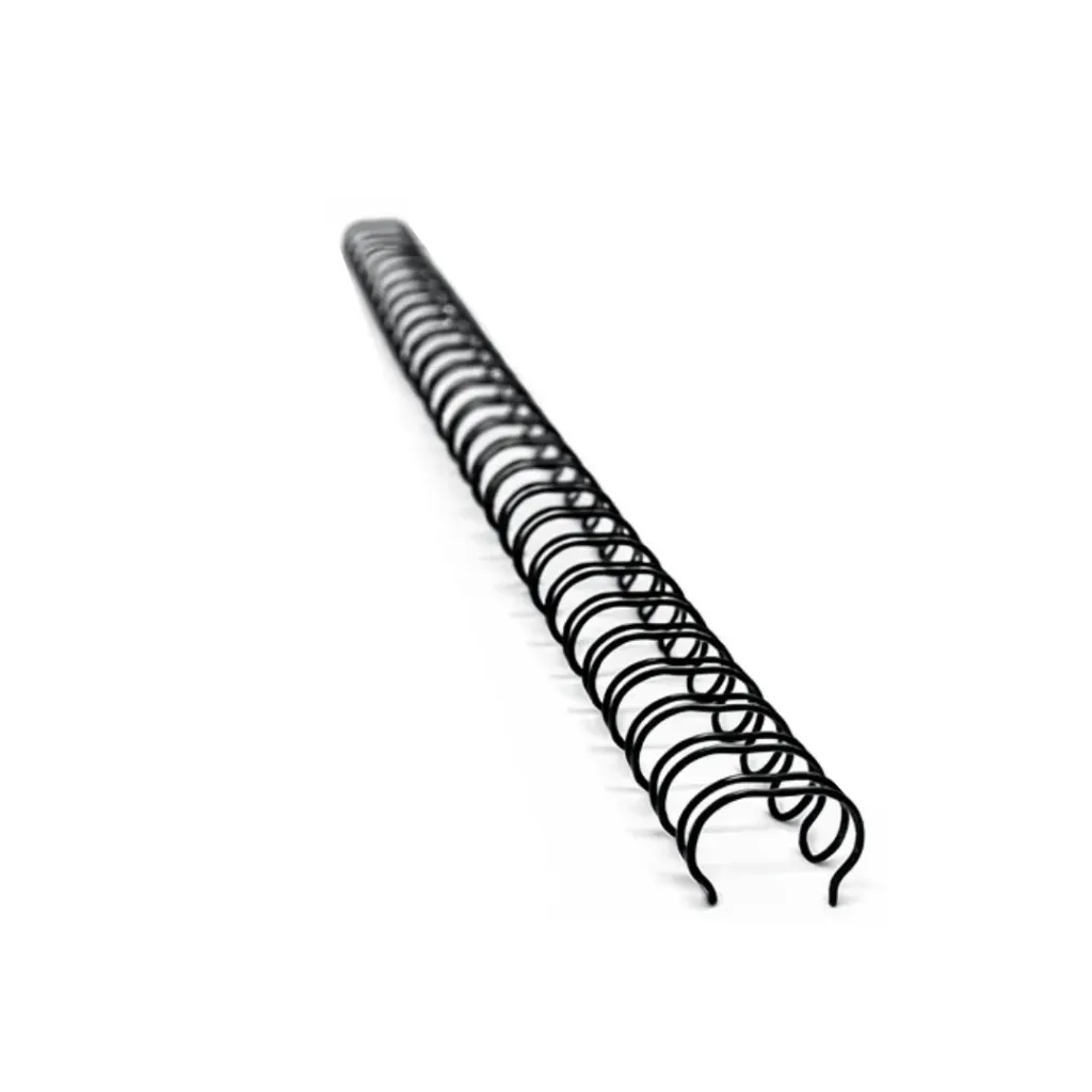 ESPIRAL DOBLE ANILLO NEGRO 11.1X0.8MM - 100 HOJAS