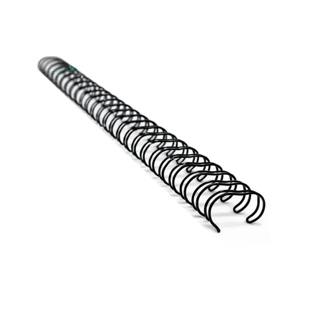 ESPIRAL DOBLE ANILLO NEGRO 14.3X0.8MM - 130 HOJAS