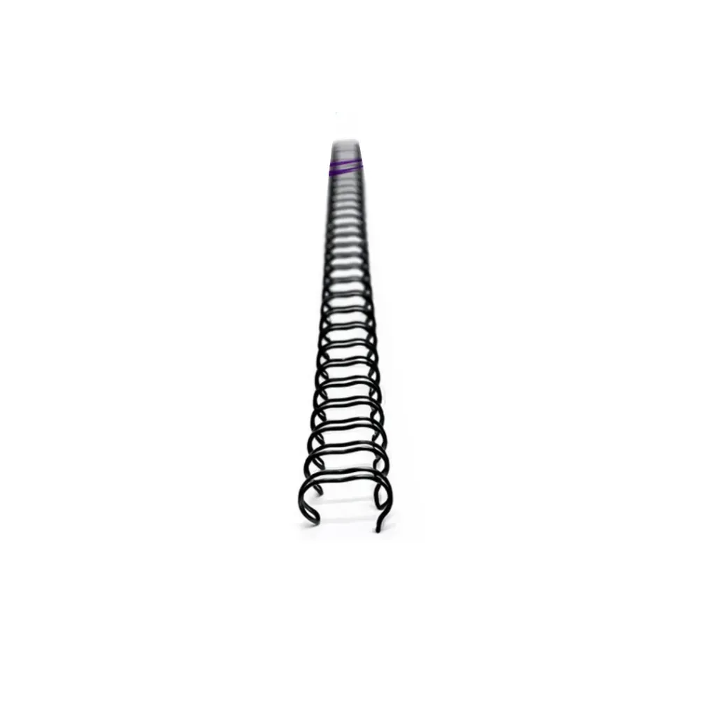 ESPIRAL DOBLE ANILLO NEGRO 7.9X0.8MM - 50 HOJAS