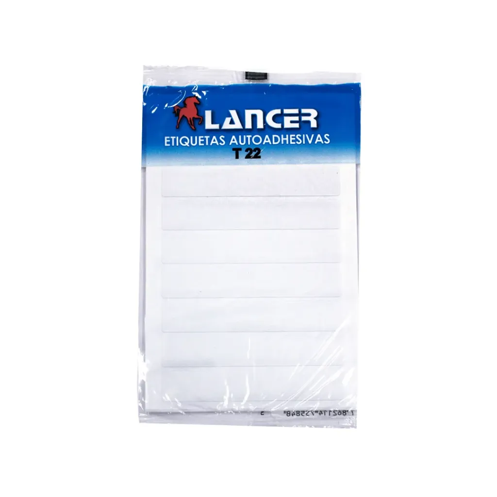 ETIQUETAS ADHESIVAS BLANCA T22