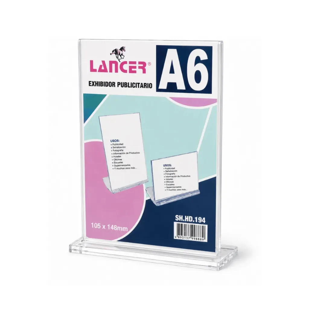 EXHIBIDOR PUBLICITARIO A6 (11X8X15CM)