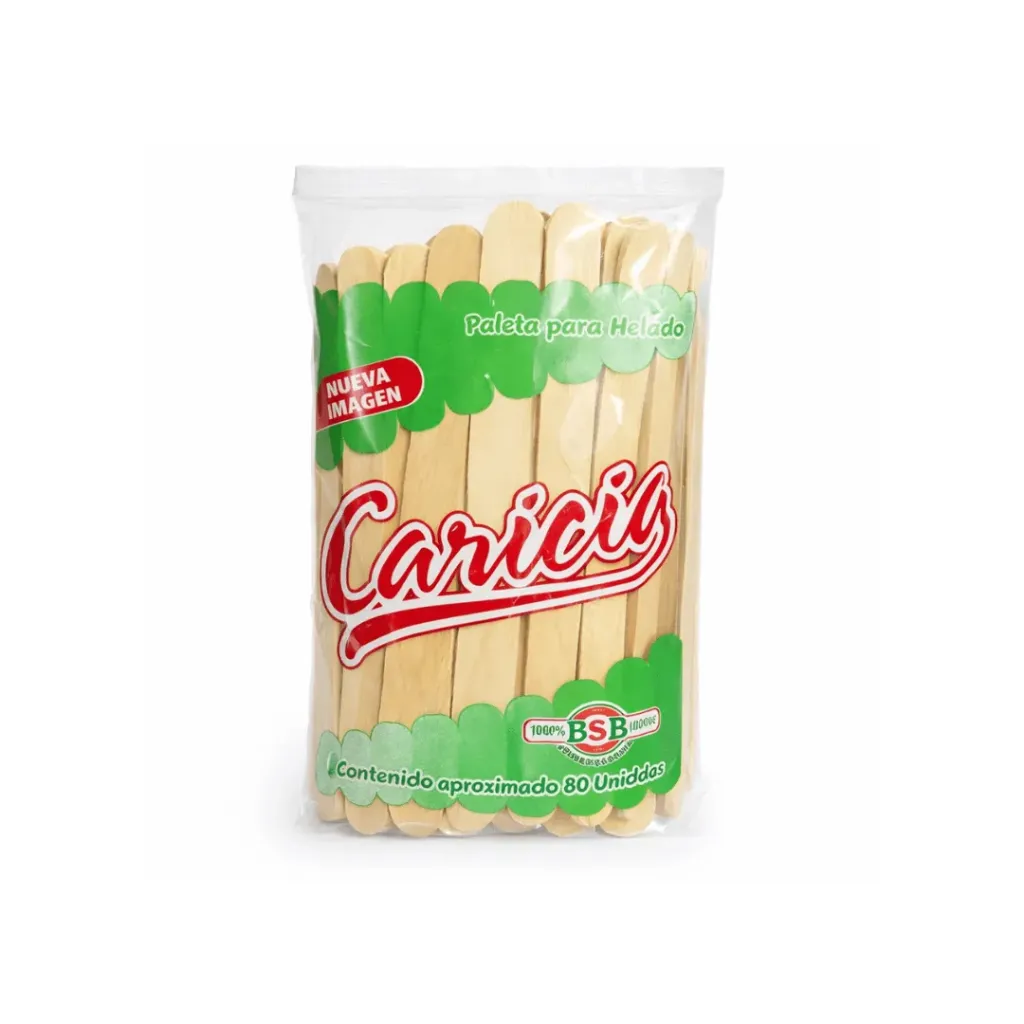 PALETA DE HELADO N1 80 UNIDADES CARICIA