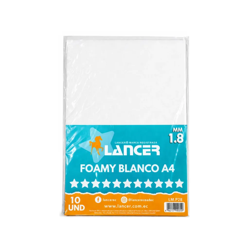 FOAMY LISO BLANCO A4 (FOMIX)