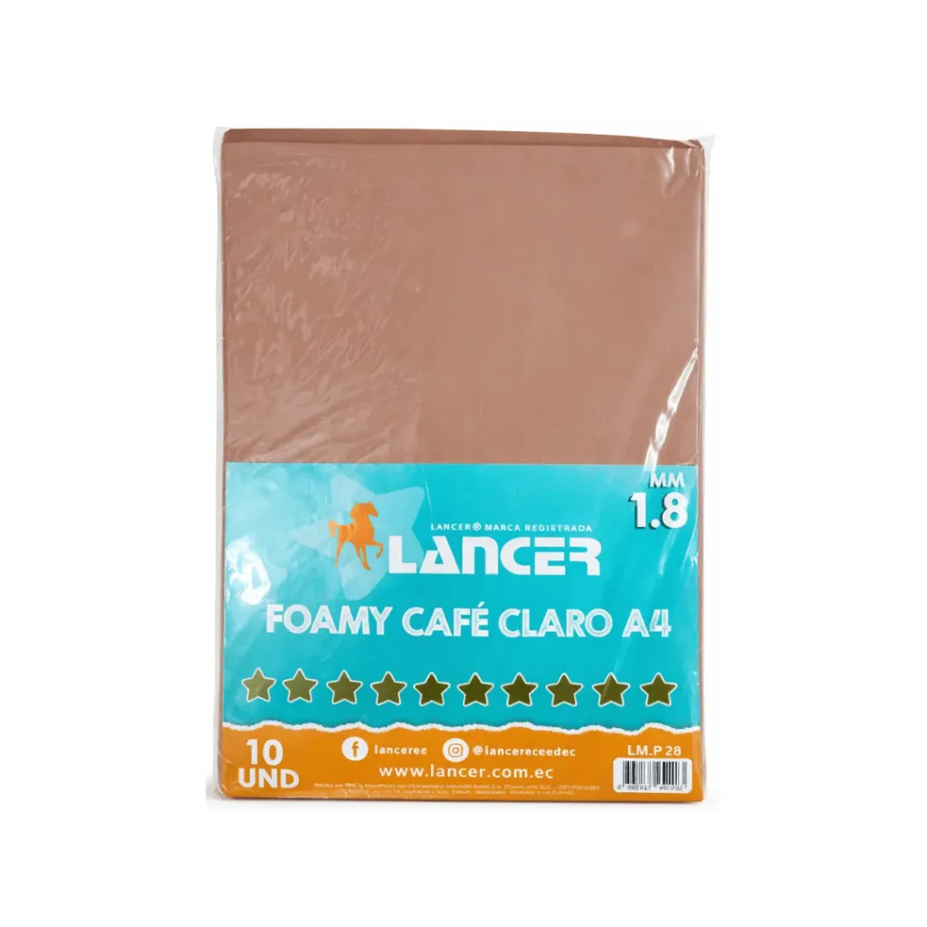 FOAMY LISO CAFE CLARO A4 (FOMIX)
