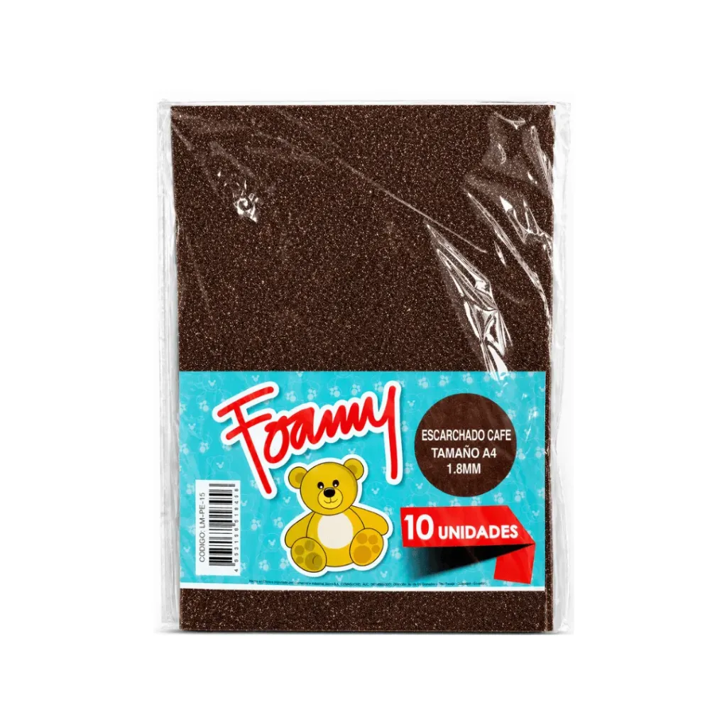 FOAMY ESCARCHADO CAFÉ A4 (FOMIX)