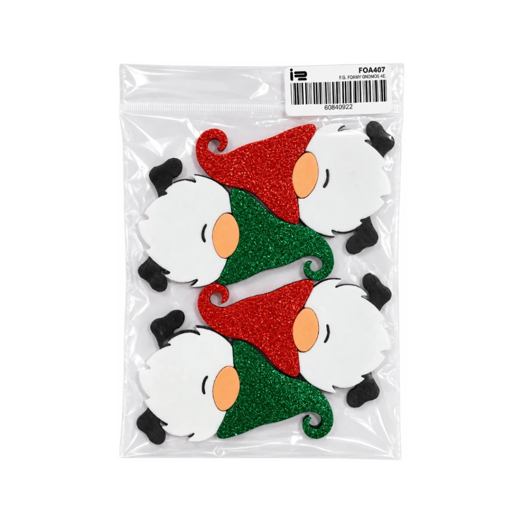 FOAMY FIGURA 3D GNOMOS X 4 A5 R. FN30