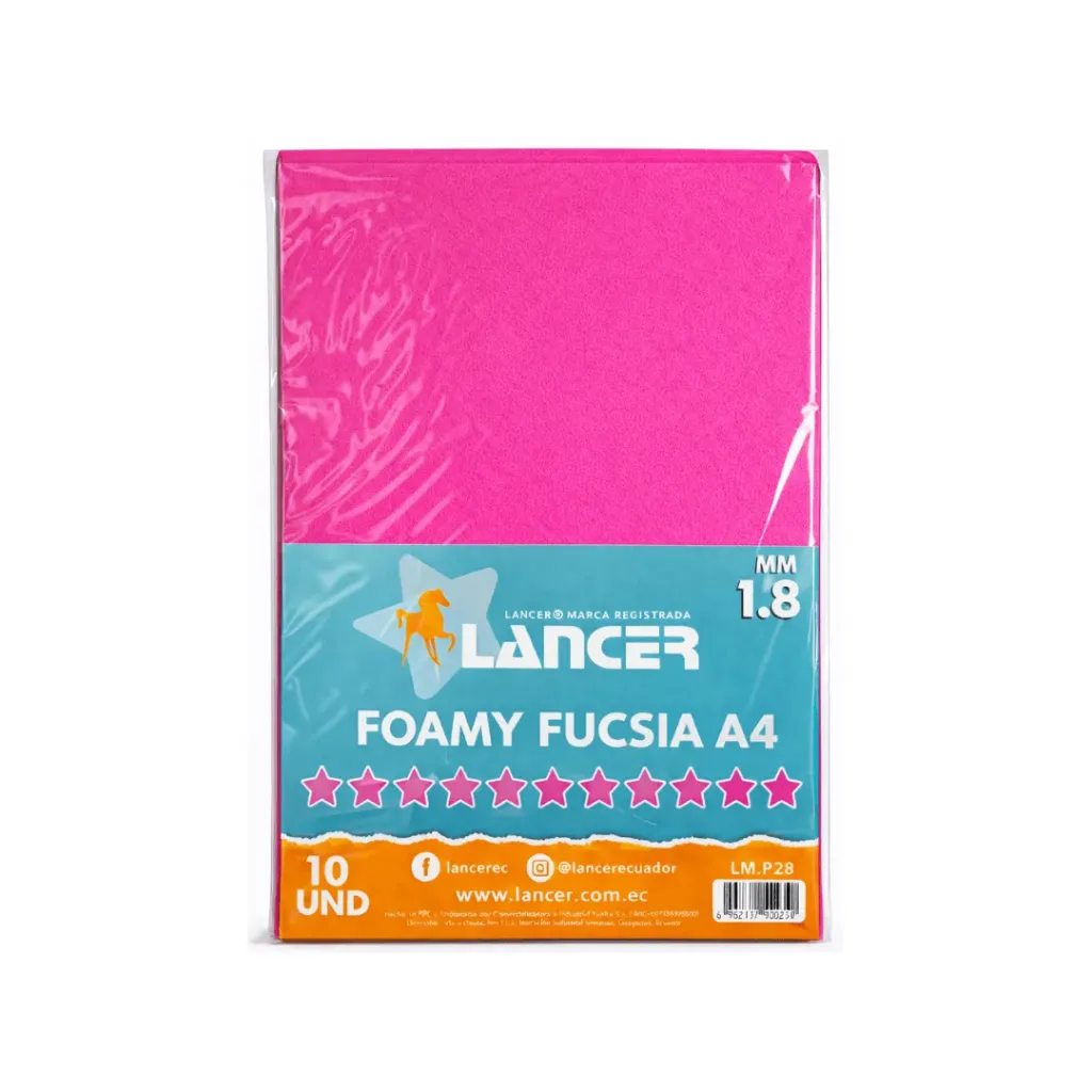 FOAMY LISO FUCSIA A4 (FOMIX)