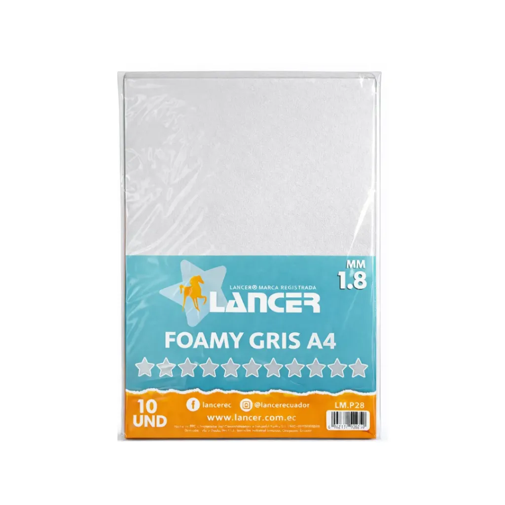 FOAMY LISO GRIS A4 (FOMIX)