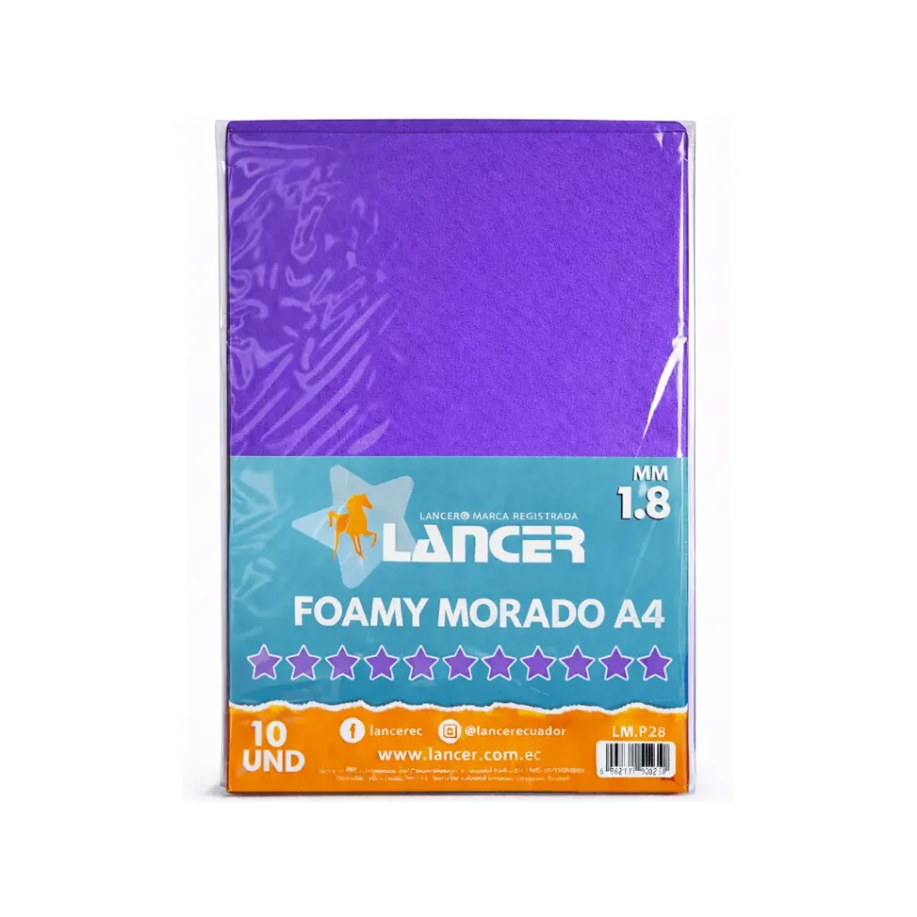 FOAMY LISO MORADO A4 (FOMIX)