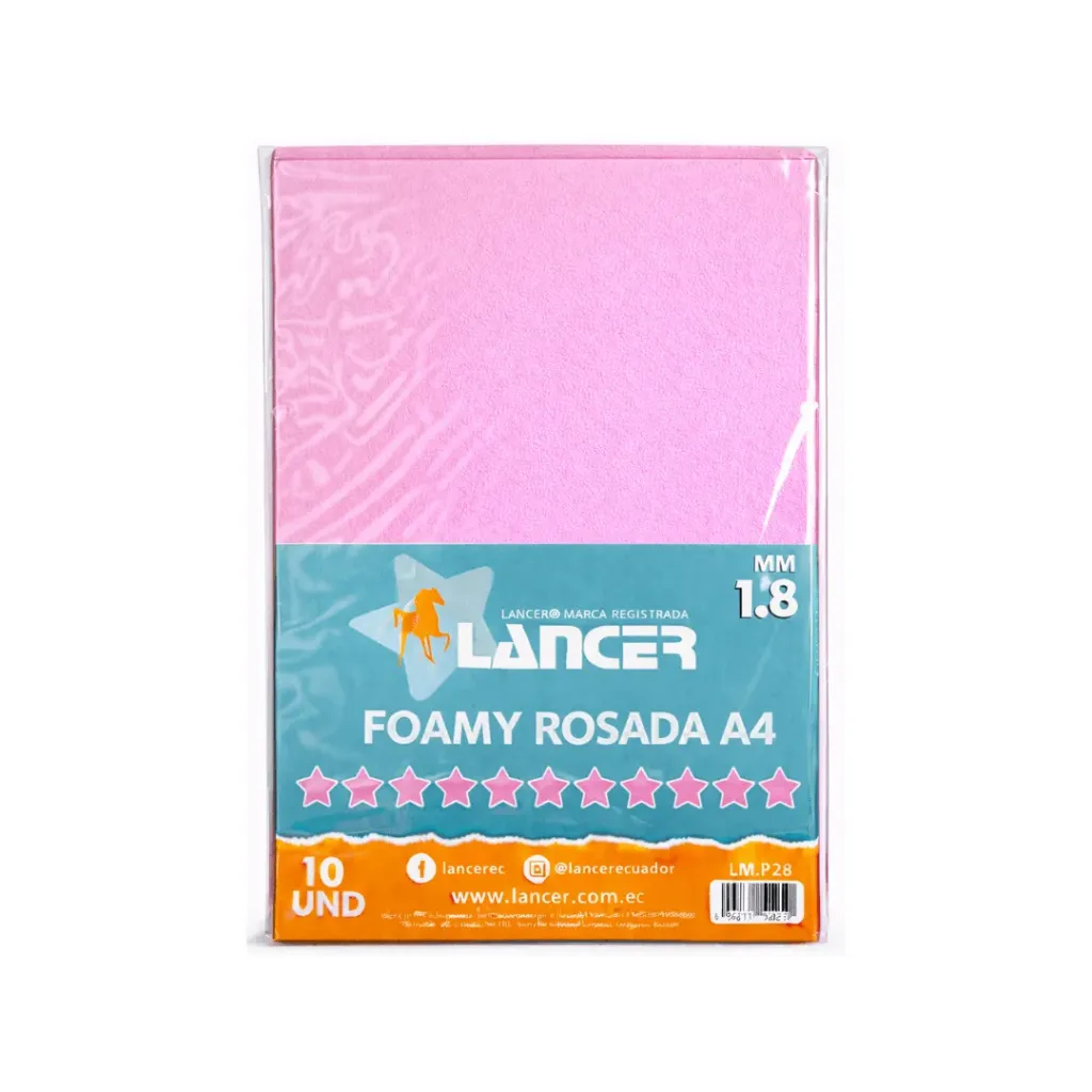 FOAMY ROSADO A4 (FOMIX)