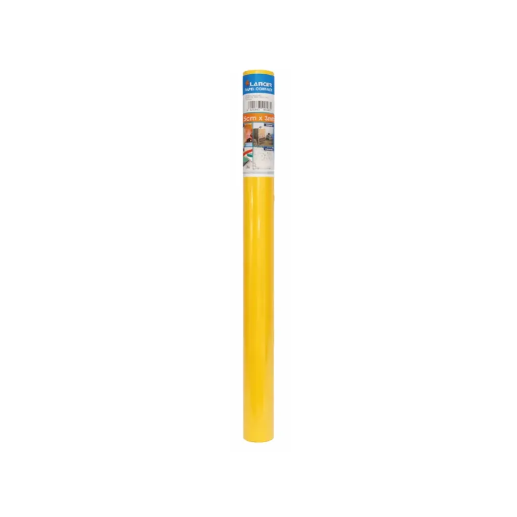 FORRO DE LIBRO AMARILLO 3 METROS (PAPEL CONTACT)